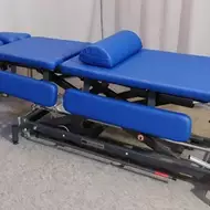 Стационарный массажный стол Fysiotech Ultra-X1 60 см, синий/рама серая