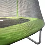 Батут Arland 8FT с внешней страховочной сеткой и лестницей, светло-зеленый
