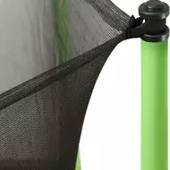 Батут Arland 8FT с внутренней страховочной сеткой и лестницей, светло-зеленый