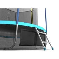 Батут Evo Jump 10 ft, с внутренней сеткой и лестницей (морская волна) + нижняя сеть