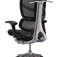 Анатомическое кресло Expert Fly RFYM 01 (сетка черная / каркас черный с подножкой)