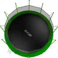 Батут Evo Jump 16 ft, с внутренней сеткой и лестницей (зелёный) + нижняя сеть