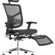 Эргономичное кресло Expert Star RSTM 01 (сетка черная / каркас черный с подножкой)