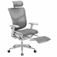 Эргономичное кресло Expert Star RSTM 01 G (сетка серая / каркас серый с подножкой)