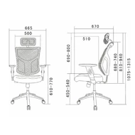 Эргономичное кресло Expert Star EURO STE-MF01S (черный / каркас черный)