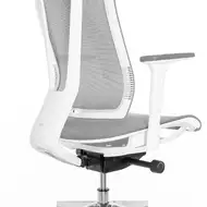 Эргономичное кресло Falto G-1 AIR GON 18WALH-AL-GY (каркас белый, спинка серая, сиденье серое)