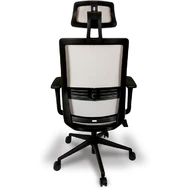 Эргономичное кресло Falto SOUL SOL 01KAL/GY-GY 2D (каркас черный, спинка сетка серая, сиденье ткань серое)