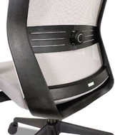 Эргономичное кресло Falto SOUL SOL 01KAL/GY-GY 2D (каркас черный, спинка сетка серая, сиденье ткань серое)