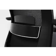 Эргономичное кресло Falto A-1 AON-11-KAL-AL/BK-BK-L (каркас черный, спинка черная, сиденье экокожа черная)