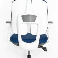 Ортопедическое кресло Falto ORTO-BIONIC A92-2W Fabrik-WH-BL (каркас светлый / ткань BLUE)