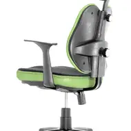 Эргономичное кресло Falto Duo Gini SY-1033 GN (каркас черный / спинка ткань зеленая / сиденье ткань черно-зеленая)