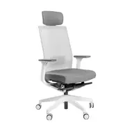 Эргономичное кресло Falto A-1 AON-11WAL/GY-GY (каркас белый / спинка серая / сиденье серое)