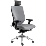 Эргономичное кресло Falto TRIUM TRI 11KALF-AL/GY-GY (каркас черный / спинка ткань серая / сиденье ткань серая)