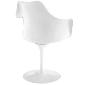 Стул Eero Saarinen Tulip Armchair, черная подушка