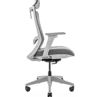 Эргономичное кресло Falto Kyoto (каркас серый, обивка ткань YY68-3 / сетка YD126-3)