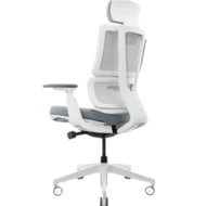 Эргономичное кресло Falto G2-PRO GTP11WAL-GY-BLGY (каркас белый, спинка серый, сидение серый)