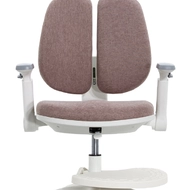 Детское кресло Falto KIDS MAX DUO-P, ППУ латекс, спинка корсет, подножка, подлокотник 3D, обивка (розовый)