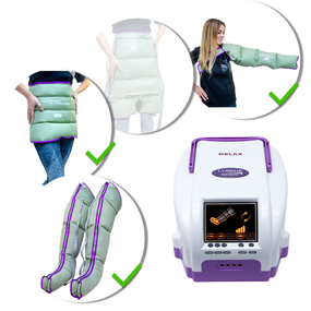 Лимфодренажный аппарат LymphaNorm Relax + 2 манжеты для ног (L) + талия (XL / XXL) + манжета для рук