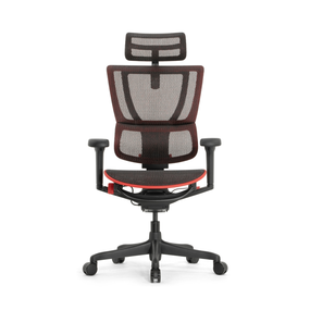 Геймерское кресло Falto IOO Ultra Game (наклон вперёд, сета, чёрный с красным)