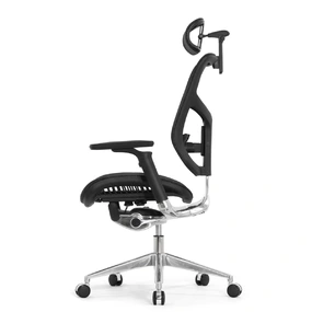 Эргономичное кресло Falto Star Office Ergo 2 (2D поясничный упор, 5D подголовник, сетка, ткань, чёрный)