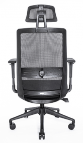 Эргономичное кресло Falto Soul Auto (автоматическая жёсткость качания, сетка, ткань, чёрный)