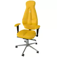 Эргономичное кресло Kulik System Galaxy Yellow 1101